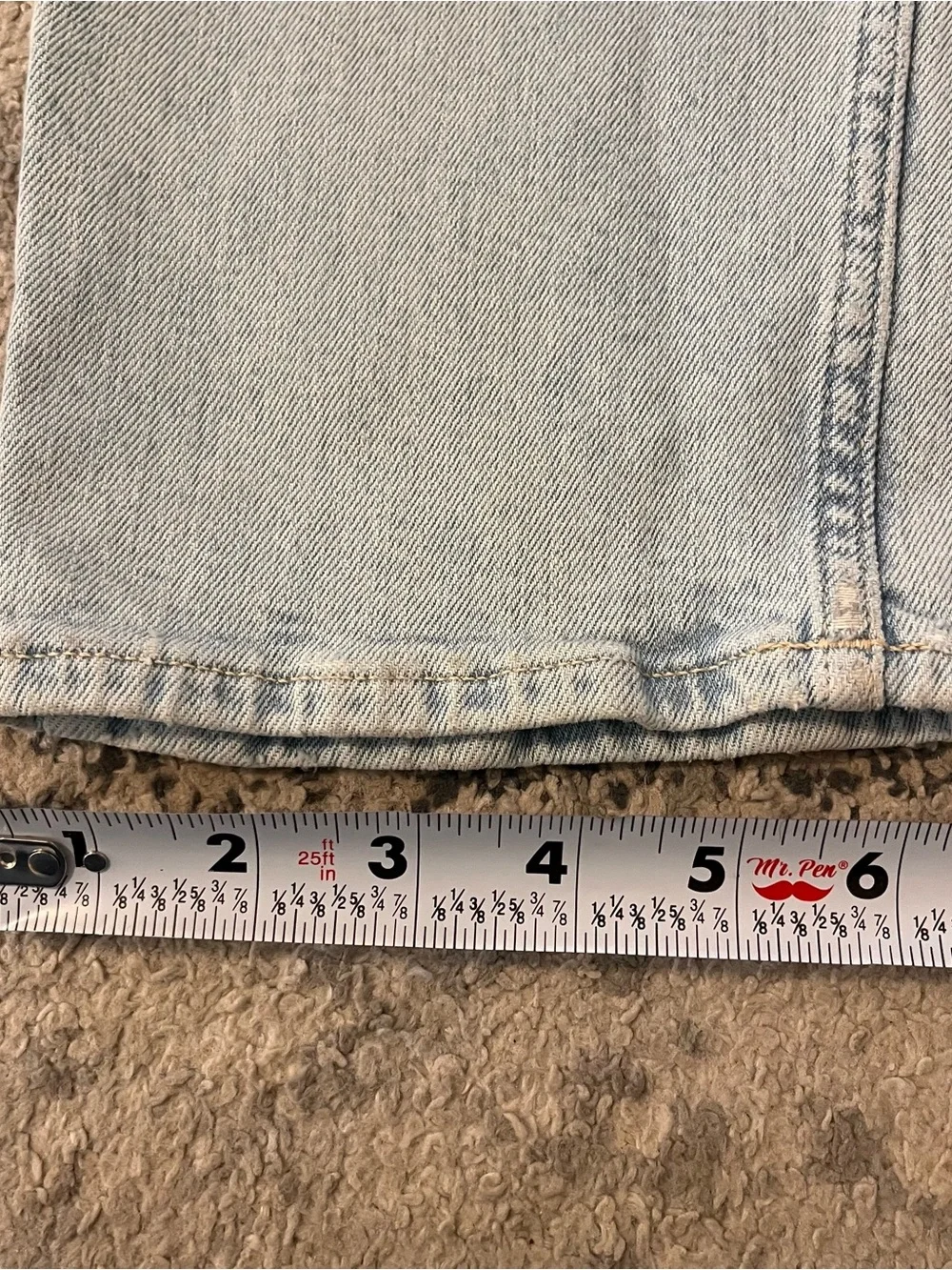 Calvin Klein Men Light Wash Straight Jeans Slim Fit 33x34 Stretch